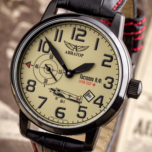 Herrenuhr aviator gastello - herrenuhr,